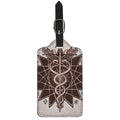 Caduceus Symbol Print Luggage Tag