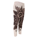 Caduceus Symbol Print Men's Compression Pants