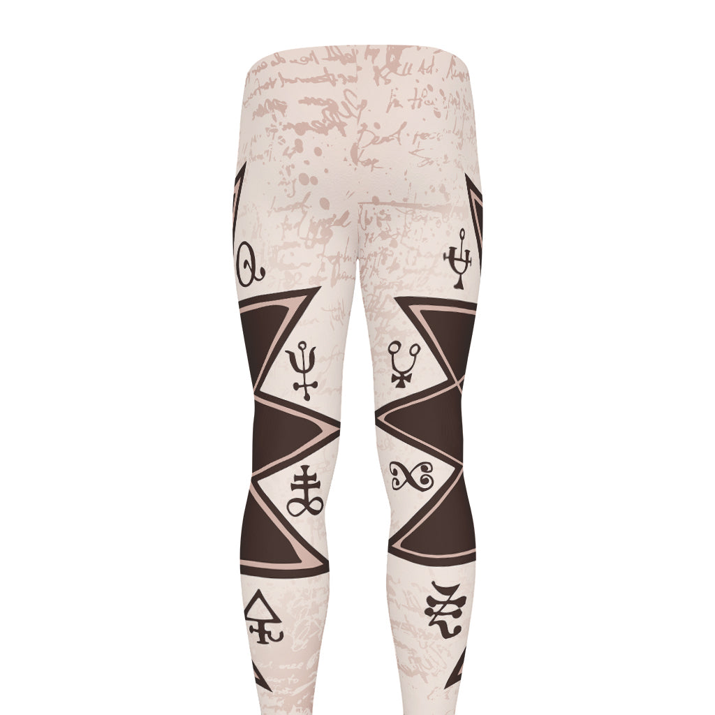 Caduceus Symbol Print Men's leggings