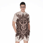 Caduceus Symbol Print Men's Rompers