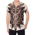 Caduceus Symbol Print Men's Shirt
