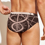 Caduceus Symbol Print Men's Swim Briefs
