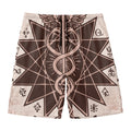 Caduceus Symbol Print Men's Swim Trunks