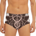 Caduceus Symbol Print Men's Triangle Swim Briefs