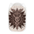 Caduceus Symbol Print Mesh Laundry Hamper