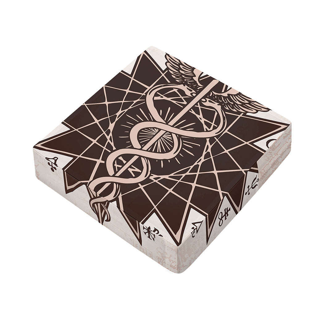 Caduceus Symbol Print Outdoor Seat Cushion Cover