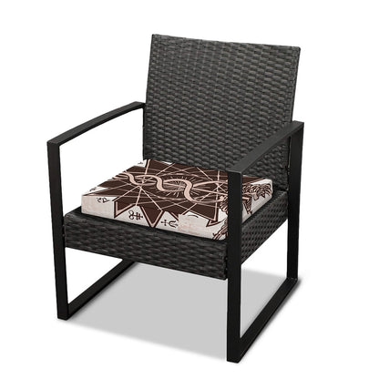 Caduceus Symbol Print Outdoor Seat Cushion Cover
