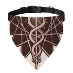 Caduceus Symbol Print Over The Collar Dog Bandana