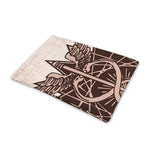 Caduceus Symbol Print Pet Cooling Mat Cover