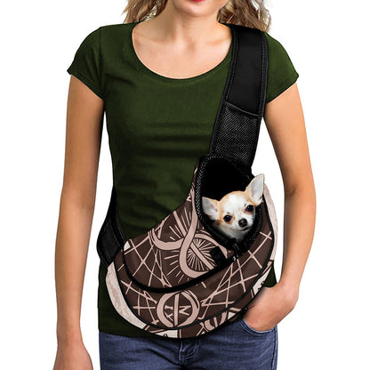 Caduceus Symbol Print Pet Sling Carrier
