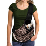 Caduceus Symbol Print Pet Sling Carrier