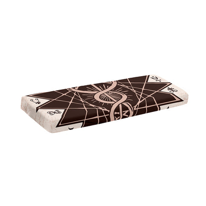 Caduceus Symbol Print Piano Keyboard Cover