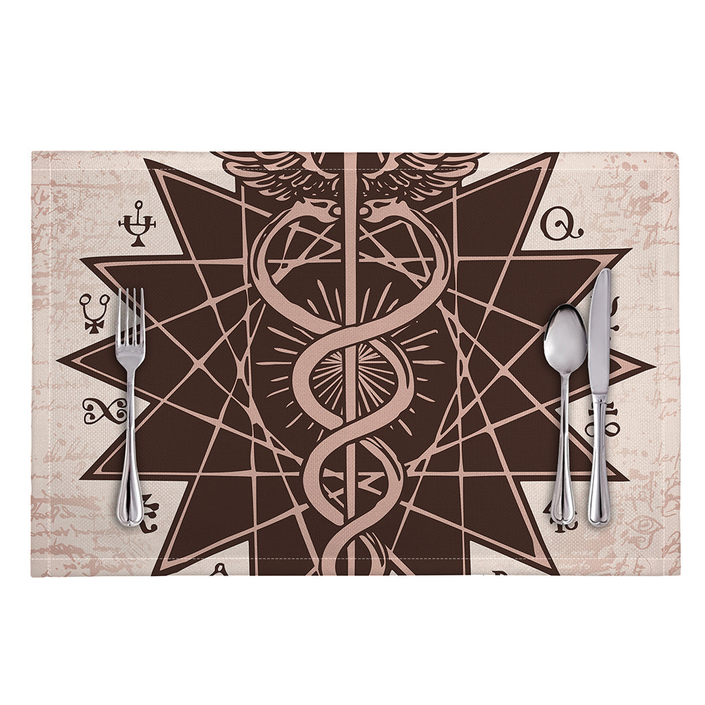 Caduceus Symbol Print Placemat