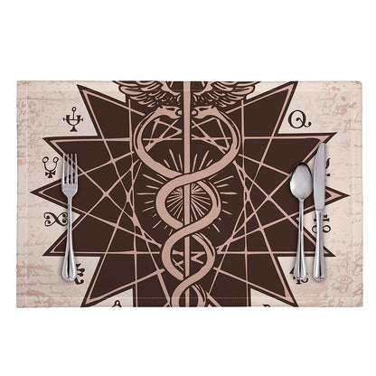 Caduceus Symbol Print Placemat