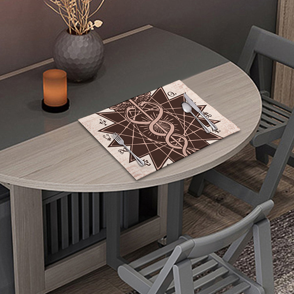 Caduceus Symbol Print Placemat
