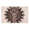 Caduceus Symbol Print Polyester Doormat