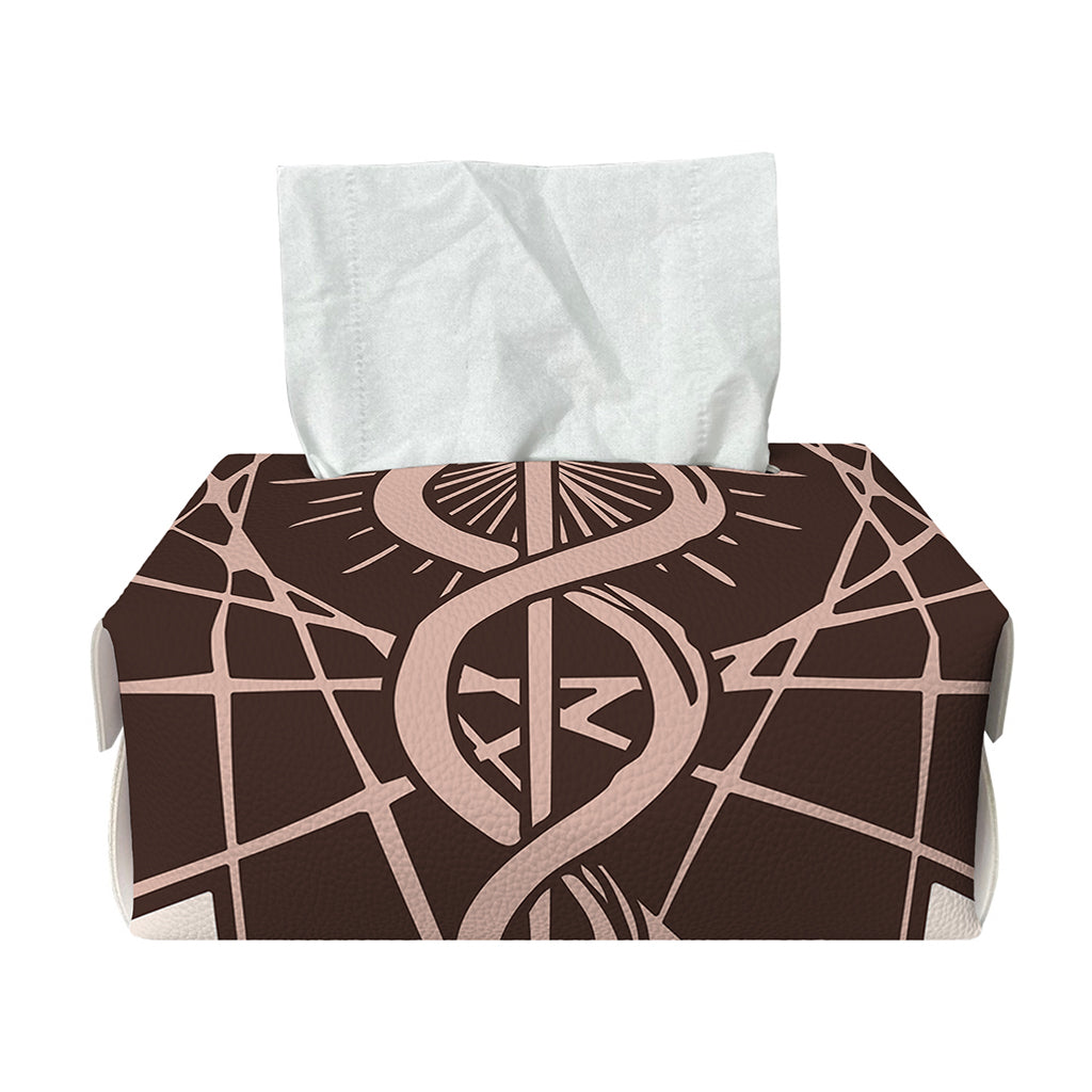 Caduceus Symbol Print Rectangle Tissue Box Cover