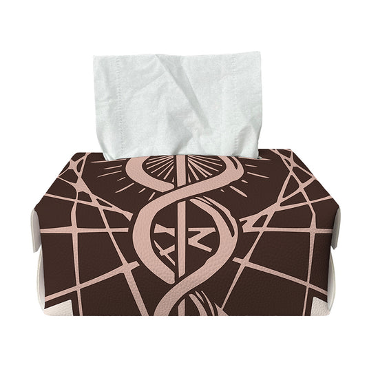 Caduceus Symbol Print Rectangle Tissue Box Cover
