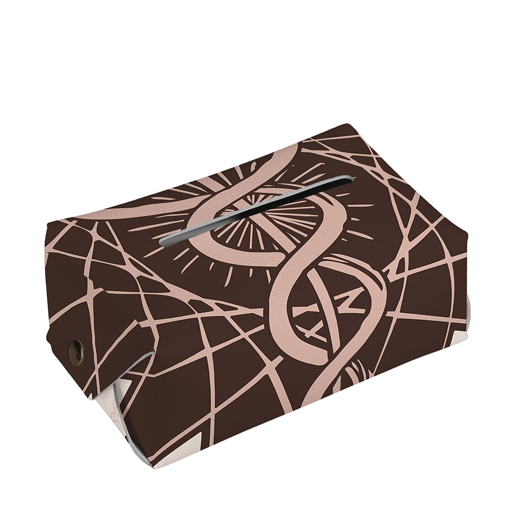 Caduceus Symbol Print Rectangle Tissue Box Cover