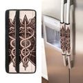 Caduceus Symbol Print Refrigerator Handle Covers