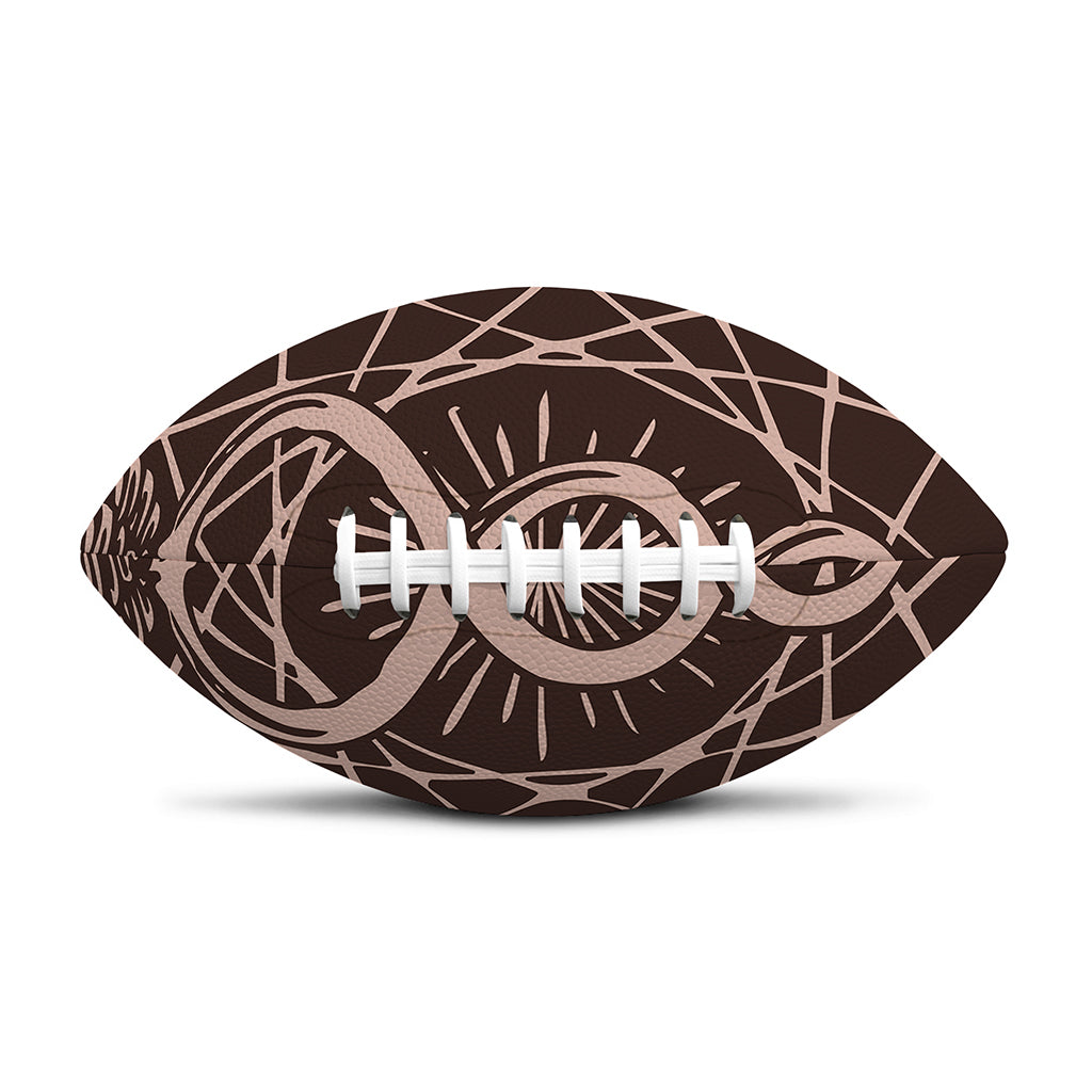 Caduceus Symbol Print Rugby Ball