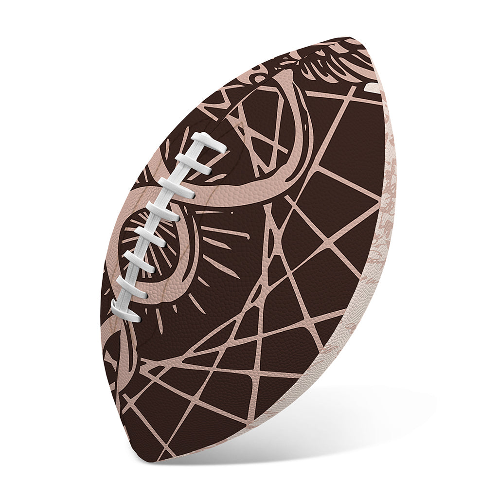 Caduceus Symbol Print Rugby Ball