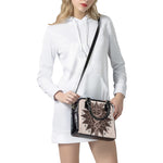 Caduceus Symbol Print Shoulder Handbag