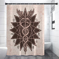 Caduceus Symbol Print Shower Curtain