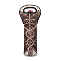 Caduceus Symbol Print Single Neoprene Wine Tote