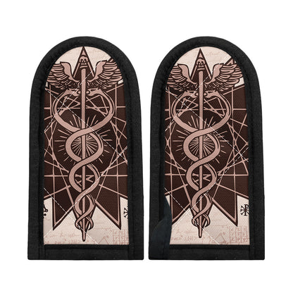 Caduceus Symbol Print Skillet Handle Cover