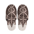 Caduceus Symbol Print Slippers