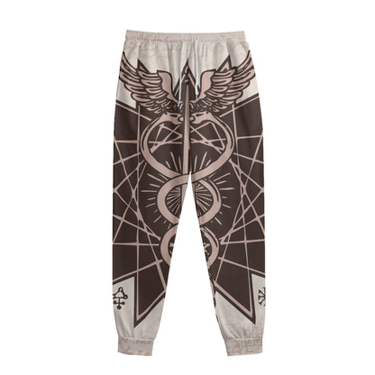 Caduceus Symbol Print Sweatpants