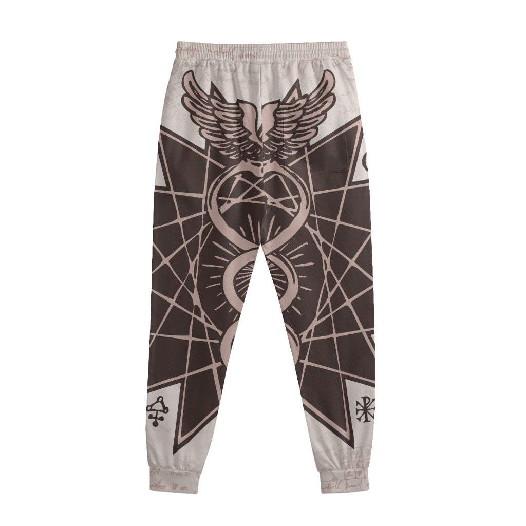 Caduceus Symbol Print Sweatpants