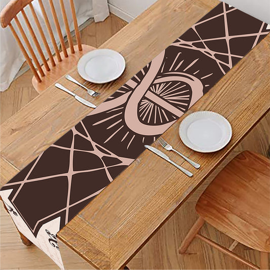 Caduceus Symbol Print Table Runner