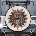 Caduceus Symbol Print Tire Cover With Camera Hole