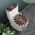 Caduceus Symbol Print Toilet Lid And Tank Cover Set