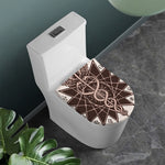 Caduceus Symbol Print Toilet Lid Cover