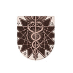 Caduceus Symbol Print Toilet Lid Cover