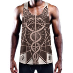 Caduceus Symbol Print Training Tank Top