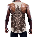 Caduceus Symbol Print Training Tank Top