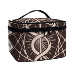 Caduceus Symbol Print Travel Makeup Bag