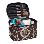 Caduceus Symbol Print Travel Makeup Bag