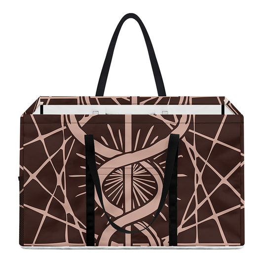Caduceus Symbol Print Utility Tote Bag