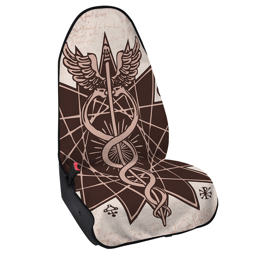 Caduceus Symbol Print Waterproof Car Seat Cover