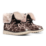 Caduceus Symbol Print Winter Boots