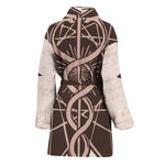 Caduceus Symbol Print Women's Bathrobe