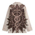 Caduceus Symbol Print Women's Blazer