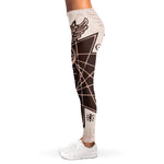 Caduceus Symbol Print Women's Leggings
