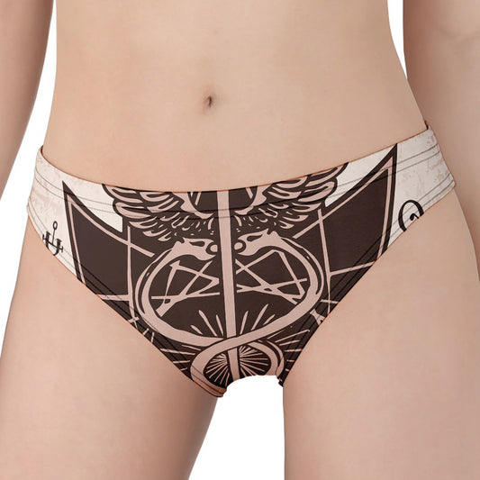 Caduceus Symbol Print Women's Panties
