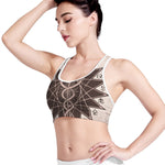 Caduceus Symbol Print Women's Sports Bra